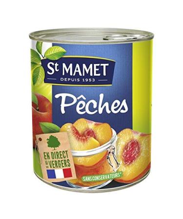 St Mamet Peaches Semi-Fruits In Syrup Box 850 g Gift Option