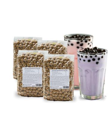 EasyCookAsia Tapioca Pearls | Boba Pearls | 4 x 200g | Real fresh tapioca boba pearls from Taiwan for your perfect bubble tea!