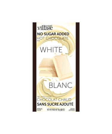Gourmet du Village White Hot Chocolate No Sugar Added Chocolate 15 g (Pack of 1)