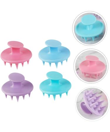 Tovinanna 4-Piece Silicone Shampoo Brush Set | Scalp Massage & Hair Care | Gentle Cleansing & Relaxation - Buy Online on GoSupps.com