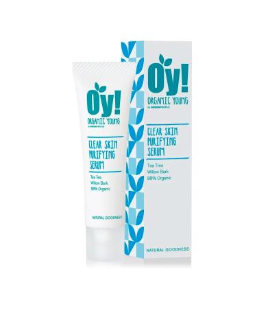 Green People Oy Clear Skin Purifying Serum 30ml | Organic Young Spot Serum for Teenagers | Natural Spot Product for Teen Skin Spot Prone | Paraben Free Ethyl Alcohol Free | Cruelty Free & Vegan