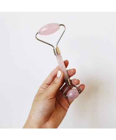 Mount Lai Rose Quartz Facial Roller - Enhance Your Skincare Routine - Buy Online on GoSupps.com
