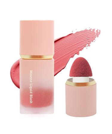 Lophe blush stick matte light and breathable liquid blush liquid waterproof Rouge Beauty wall natural look long-wearing face make for women (03#6.5ml)