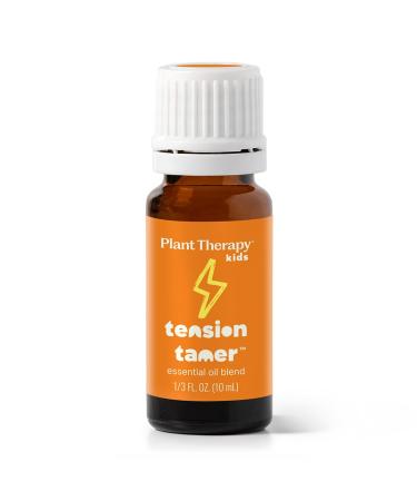 Plant Therapy Kids Tension Tamer Essential Oil Blend 10 mL (1/3 oz) 100% Pure Undiluted Tension Headache Relief for Head and Neck