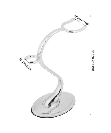 Premium Stainless Steel Shaving Brush Holder & Stand | Luxurious Men's Gift Set for Professional Manual Razors - Buy Online on GoSupps.com