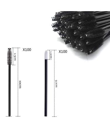 200-Piece Portable Black Make-Up Brush Set | Lash Brushes & Lip Brushes for Daily Use - International Shipping Available - Buy Online on GoSupps.com