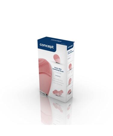Concept SK9002 Silicone Facial Cleaning Brush | USB Rechargeable Sonic Skin Care Device for All Skin Types | Pink Hygienic Face Massager - Buy Online on GoSupps.com