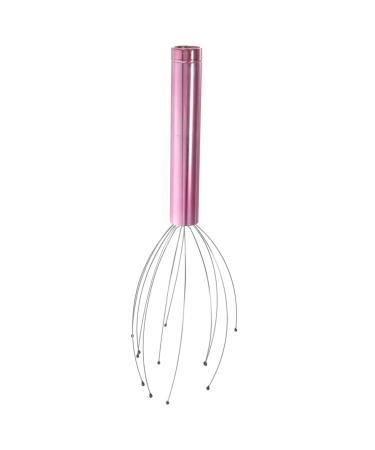 Fomiyes 1stk electrical massage claw portable head scratch muscle hammers scalp massager Hand massager Haarmassager Massage tools scalp scratching massage accessories NACKEL 28x7x7cm rosy