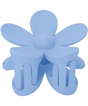 Colorful Flower Hair Clips Normal Thin Hair Styling Thick Cute Flower Claw Clip for Hair Accessories for Girlfriends(Light blue) - Buy Online on GoSupps.com