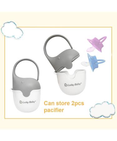 Siuke Baby Pacifier Case & Box - BPA-Free Pacifier Holder Kit for Travel - 2PCs Baby Pacifier Container - Buy Online on GoSupps.com