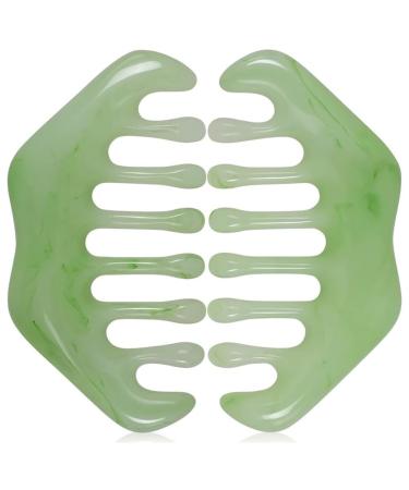Xptieeck 2pcs Head Massage Comb Scalp Guasha Comb Portable Relieve Pain