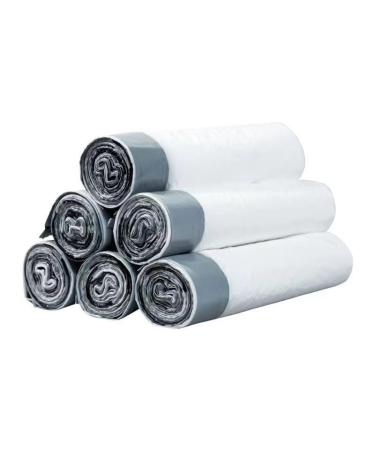Household garbage large extra-thick hand-drawn rope garbage bag White garbage bag Green kitchen tote bag (20 rolls 200 PCS)