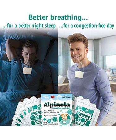 Alpinola Aromatherapy Patches - Essential Oils Non-Medicated (10 Count) - Pack of 10 - Buy Online on GoSupps.com