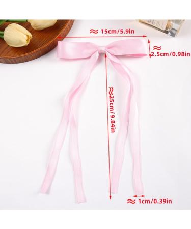 XUHENGXINX Cute Bow Hair Clips Set of 4 | Hair Accessories | Suitable for Women and Girls | Pink/White/Black/Green | Secure & Comfortable - Buy Online on GoSupps.com