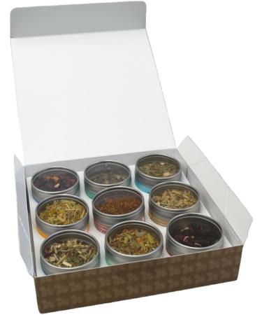 Heavenly Tea Leaves Loose Leaf Herbal Tea Sampler 9 Naturally Caffeine-Free Tisanes (Approx. 90 Cups) - Great for Hot & Iced Tea Wellness Kosher - Buy Online on GoSupps.com