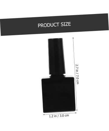  Beavorty Beavorty 6 Piece Refillable Nail Polish Bottles with Black Cap Compact Nail Polish Bottles Lightweight Portable for Professional Use - Buy Online on GoSupps.com