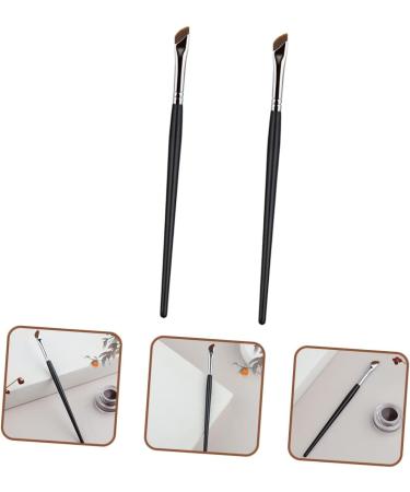 VINTORKY 2pcs Eyebrow Brush Makeup Supplies Thin Eyeliner Brush Eye Brush Applicator Makeup Brush Wand Wood - Buy Online on GoSupps.com