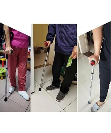 Adjustable Crutches for Adults Folding Forearm Crutches Lightweight Aluminum Crutches for Height 140-190cm (1unit) - Buy Online on GoSupps.com