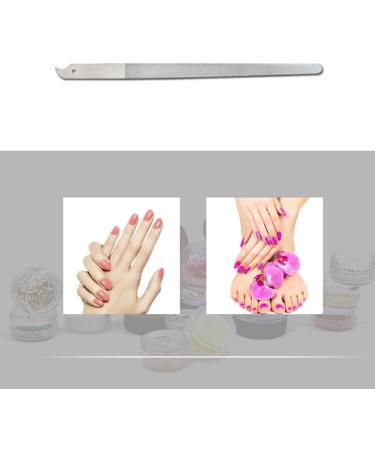 Dajidafu Nail Files Diamond Nails File Stainless Steel Fine Gravel for Surface Manicure Tools with Curved Tip Comfortable Hold Pedicure - Buy Online on GoSupps.com