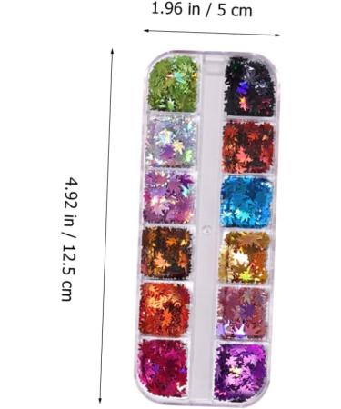 Buy Healeved Maple Leaf Sequins - Nail Flakes & Craft Decorations | 2 Boxes of Nail Art & Makeup Accessories - Buy Online on GoSupps.com