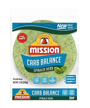 Mission Carb Balance Tortilla Variety Pack - 12 oz (Pack of 4) - Flour, Whole Wheat, Spinach Herb, Tomato Basil - Buy Online on GoSupps.com