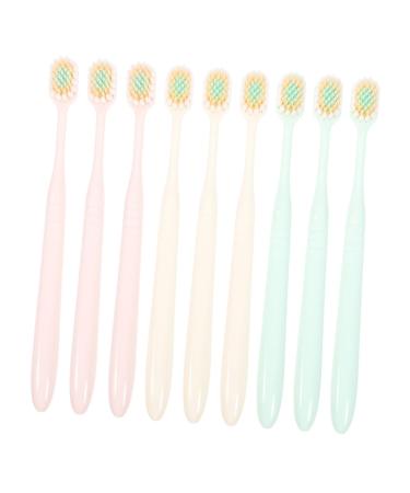Funomocya 9st tooth cleaning with wide and thin toothbrush children's toothbrush toothbrush with soft bristles the thrill thrille soft toothbrush for at home toothbrush household manual