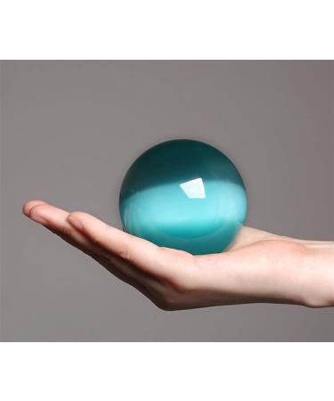 Rare Natural Quartz Blue Cat Eye Crystal Ball Full of Texture - Buy Online on GoSupps.com