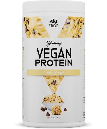 Peak Yummy vegan protein - 450g taste BlueBerry vanilla i 15 portions I protein sources: pumpkin fava bean peas almond hanf i free from genetic engineering i gluten -free