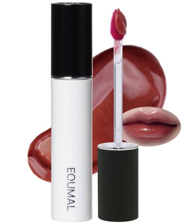 EQUMAL Non-Section Glowy Tint   111 UNVEILED MOVE   Glass Lasting Transparent & Flexible Lip Makeup - Moisturizing Lip Stain for Glossy Finish   Buildable Lipstick for Fuller Looking Lip  0.18 fl.oz.