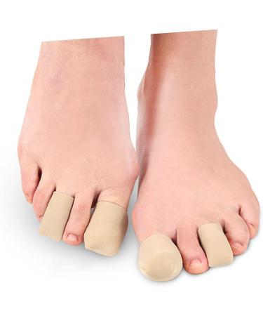 Siliocne Toe Protectors - 2 Pairs of Hand Toe Sleeves for Sneaker Blisters - Closed Toe Covers for Protection - Nylon Surface Fabric - 4x2.7cm - Buy Online on GoSupps.com