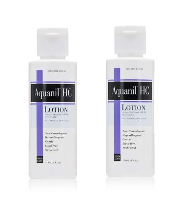 Aquanil HC Lotion 1% Hydrocortisone 4 Oz (Pack of 2)