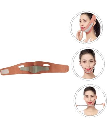 VINTORKY Thin Face Belt Face Band Face Lifting Bandage Face Beauty Belt Double Chin Reducer Orange Spandex - Buy Online on GoSupps.com