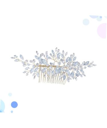 Ipetboom Silver Barrettes Hair Accessories Hair Barrettes for Women Silver Hair Clip Silver Headpiece Hair Side Comb Hair Comb Crystal Bridal Hair Combs Hairpin Bride Wedding - Buy Online on GoSupps.com