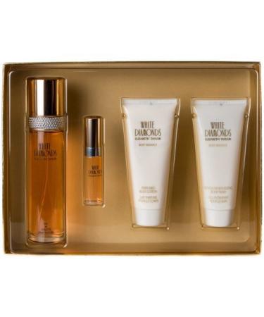 Elizabeth Taylor White Diamonds Gift Set 3.4oz (100ml) EDT + 3.4oz (100ml) Body Lotion + 3.4oz (100m - Buy Online on GoSupps.com