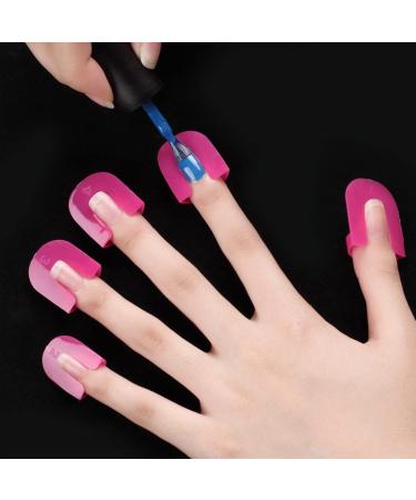 Zeaybsr 26-Piece Nail Polish Stencil Set - Reusable Nail Art Protection Tips & SIAL Painting Guide (Pink) | Essential Manicure Tools for Perfect Nail Art - Buy Online on GoSupps.com