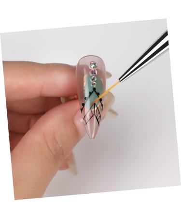 2sets Nail Art Drawing Pen Nail Tools Wire Pulling Tools Manicure for Nails Nail Art Liner Fashion Nail Art Pen Miniature Painting Nail Line Eyeliner Brush - Buy Online on GoSupps.com