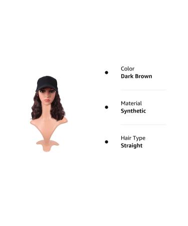 Buy Mapofbeauty 13 Adjustable Kinky Curly Bob Wig | Synthetic Dark Brown Hair | International Shipping Available - Buy Online on GoSupps.com