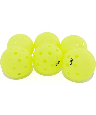Yfos Glow in The Dark Pickleball Balls  GLOWUP 40-Hole USAPA Standard Pickleball Set of 6 Balls - Buy Online on GoSupps.com