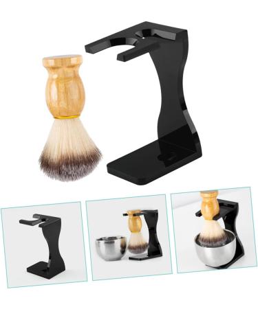 Buy Minkissy 4 Sets Shaving Set | Brush Bowl & Cream for Men - Comfortable Black Suit Shaving Accessories - Buy Online on GoSupps.com