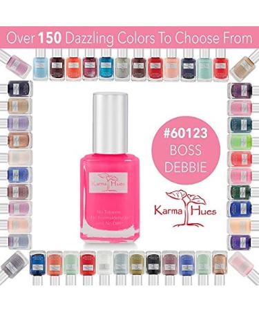 Karma Organic Non-Toxic Nail Polish - Vegan & Cruelty-Free Nail Paint for Women - Fast Drying, Long Lasting (Boss Debbie) - Buy Online on GoSupps.com