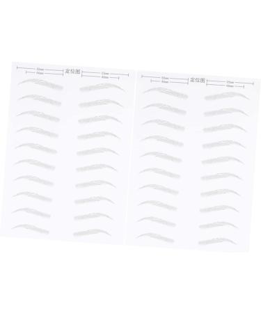 WOONEKY 6 Sheets Pairs Eyebrow Makeup Tools Brow Lamination False Eyebrows Sticker Stickers Eye Brow Black - Buy Online on GoSupps.com