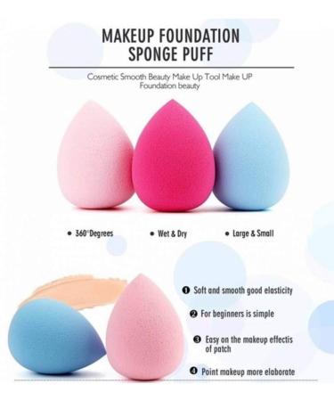 JUSTFOX Professional Make-Up Sponge - Perfect for Powder Concealer & Foundation - Pink 1 Pack - Premium Quality for Flawless Application - Buy Online on GoSupps.com