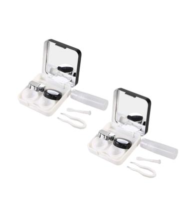 HOMSFOU 2pcs Cardboard Lens Case Matches in a Bottle Doors Mini Fridge For Car Lens Accompanying Box Black Size 1
