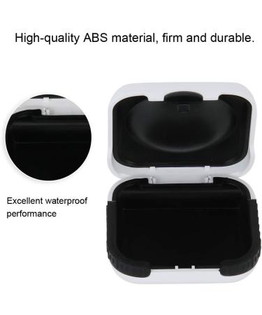 AYNEFY Hearing Aid Storage Box Portable Sound Amplifier Case Waterproof Hard Bag Hearing Aid Accessories for Outdoor Travling 6.5 x 6.5 x 2.5cm White - Buy Online on GoSupps.com
