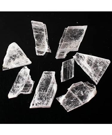 Natural Crystal Rough 30g/50g Natural White Raw Selenite Transparent Gypsum Quartz Points Irregular ShapeStones (Color : 50g 5-8pcs) (Color : 100g 7-10pcs) - Buy Online on GoSupps.com