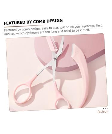 Eyebrow Trimmer Kit for Women - Curved Razor Comb & Precision Scissors for Perfect Grooming & Shaping | International Shipping Available - Buy Online on GoSupps.com