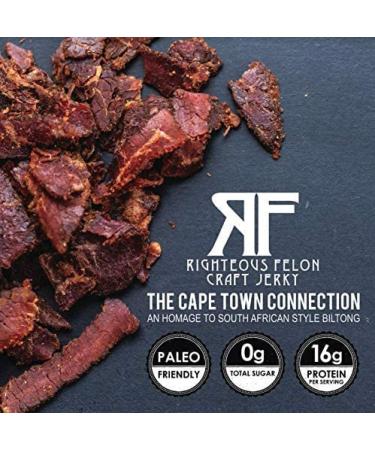 Righteous Felon Biltong Beef Jerky Variety Pack - Keto, Paleo, Gluten Free | High Protein, Hormone Free South African Style Snack - 3 Count (2oz bags) - Buy Online on GoSupps.com
