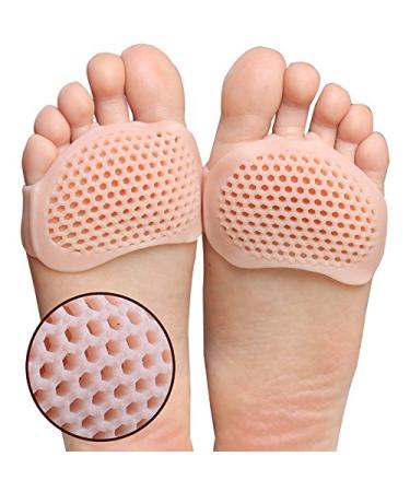 Metatarsal Pads 4 Pcs Ball of Foot Cushions for Rapid Pain Relief -Soft Sole Soft Gel Ball