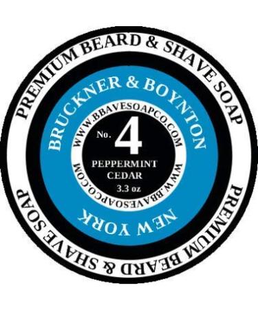 Premium No. 4 Peppermint Cedar Beard Soap & Conditioner | All Natural Anti-Dandruff Handcrafted in USA - Buy Online on GoSupps.com