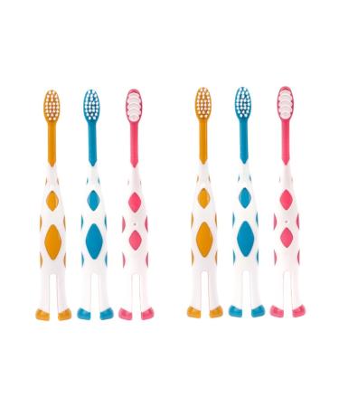 Minkissy 12-part toothbrush set for trips soft toothbrushes large edges toothbrushes to control the toothbrush for animal mouth care
